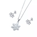 نیم ست زنانه استیل مدل دانه برف کد w-se-122