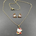 نیم ست دخترانه استیل  مدل کیتی کد w-se-141