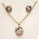 نیم ست دخترانه مدل کیتی استیل کد w-se-145