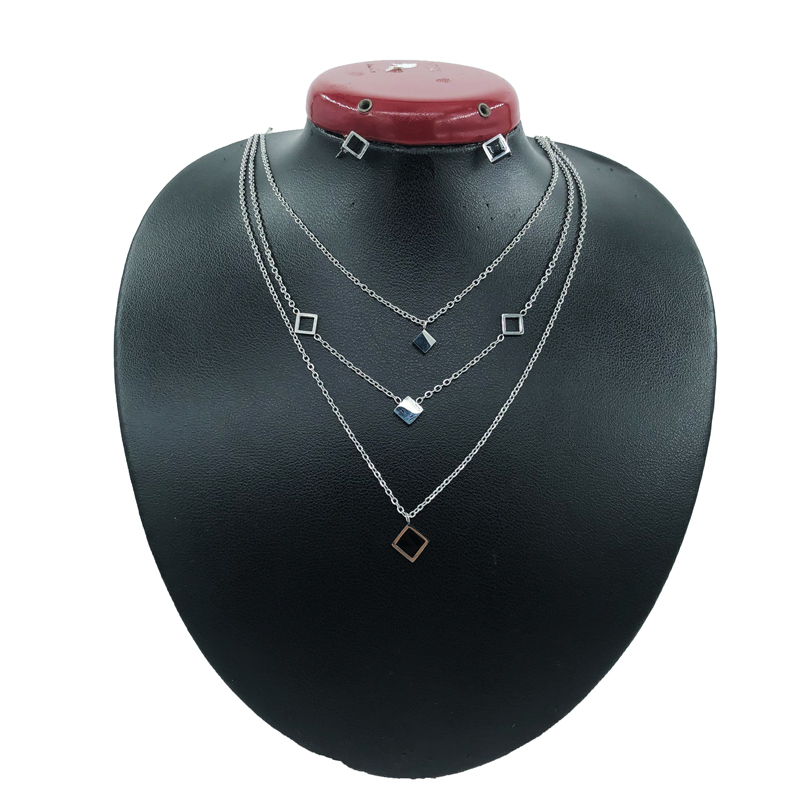 نیم ست زنانه سه ردیفه استیل کد w-se-186