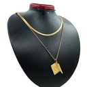 گردنبند زنانه دوردیفه استیل کد w-ne-29