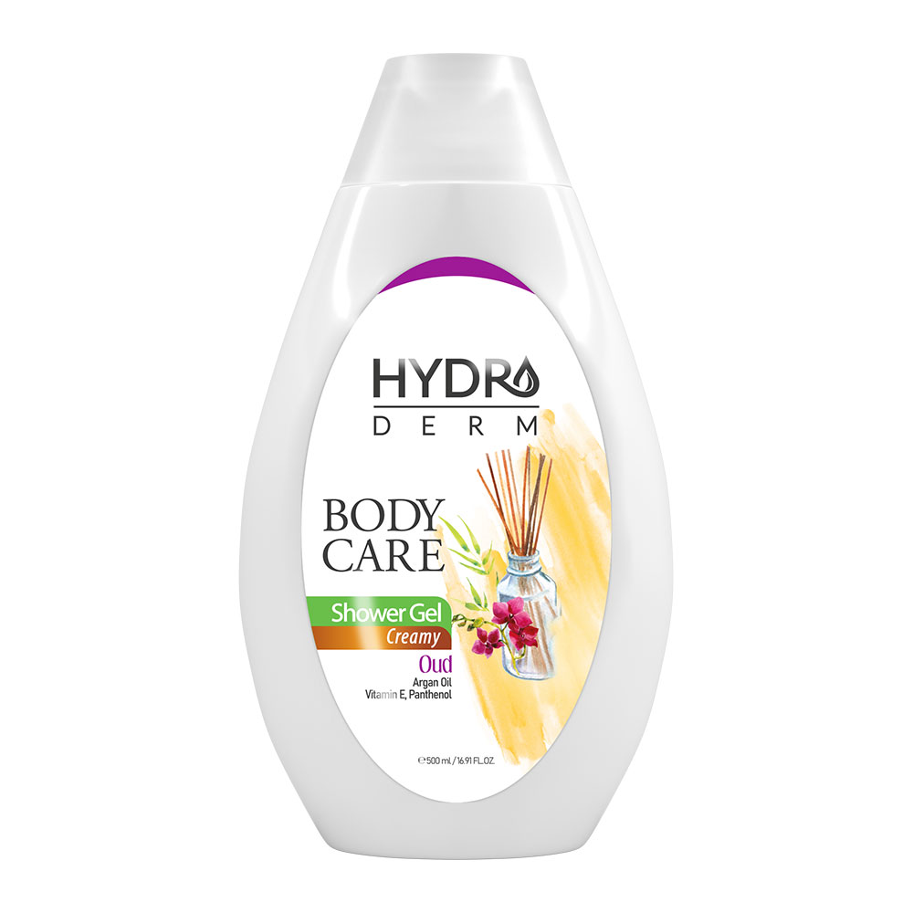 شامپو بدن کرمی هیدرودرم مدل عود انواع‌پوست 500میل