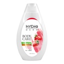 شامپو بدن کرمی هیدرودرم مدل ماست و توت فرنگی انواع‌پوست 500میل