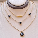 نیم ست زنانه سه ردیفه استیل مدل چشم نظر کد w-se-193