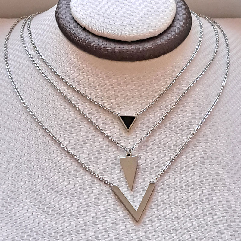 نیم ست زنانه سه ردیفه استیل کد w-se-197