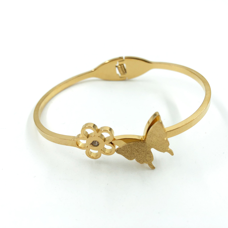 دستبند النگویی زنانه استیل کد W-br-58