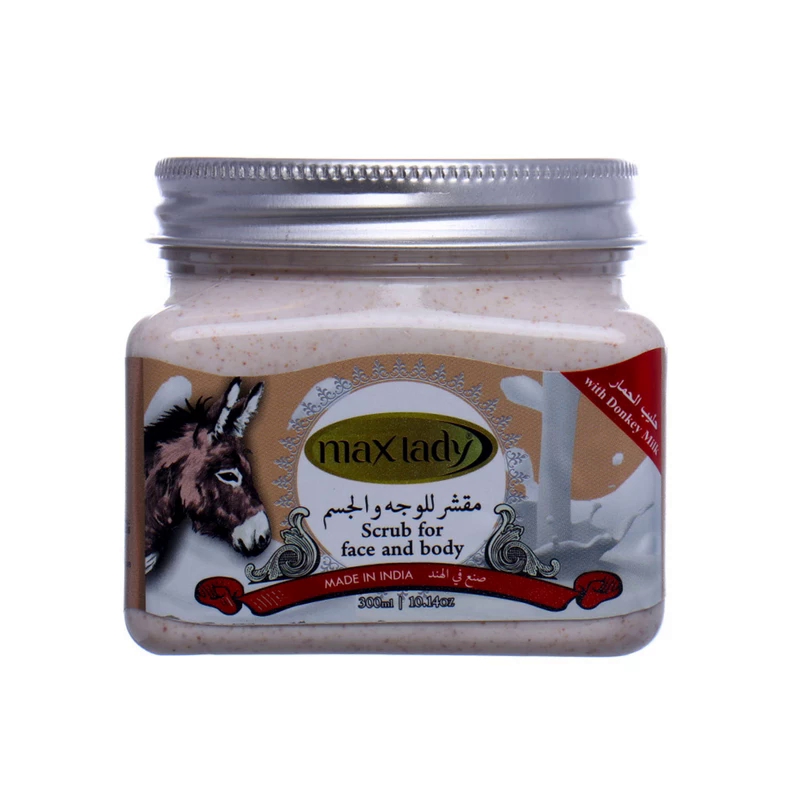 اسکراب لایه بردار مکس لیدی مدل شیر الاغ حجم 300 میلی لیتر