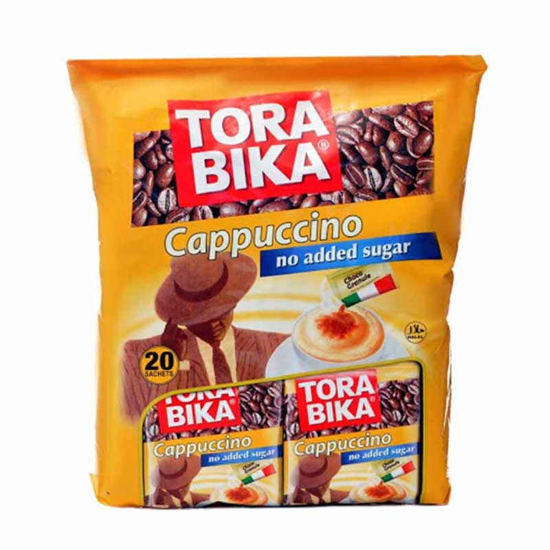 کاپوچینو ترابیکا رژیمی بدون شکر 20 عددی همراه با پودر شکلات