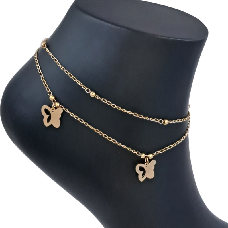 پابند استیل دو ردیفه مدل پروانه‌ کد W-an-25