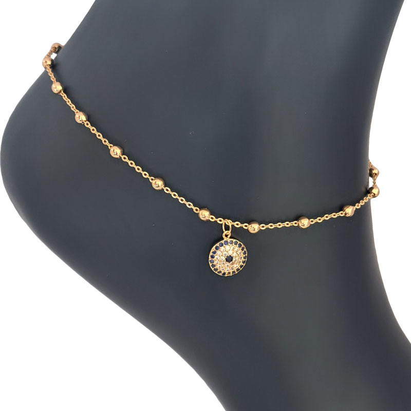 پابند زنانه تیتانیوم مدل چشم و نظر کد W-an-68