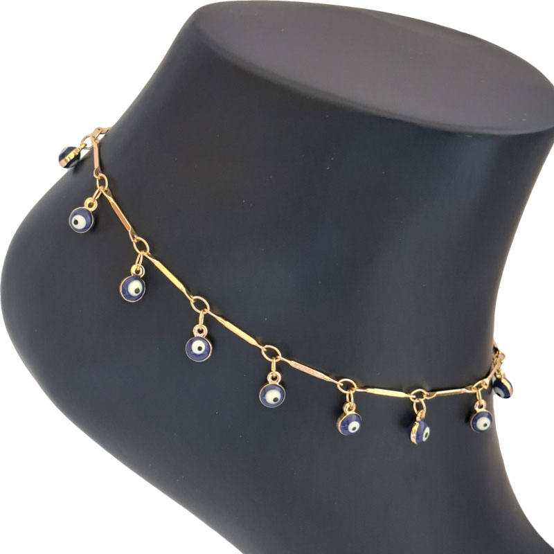 پابند زنانه تیتانیوم مدل چشم و نظر کد W-an-69