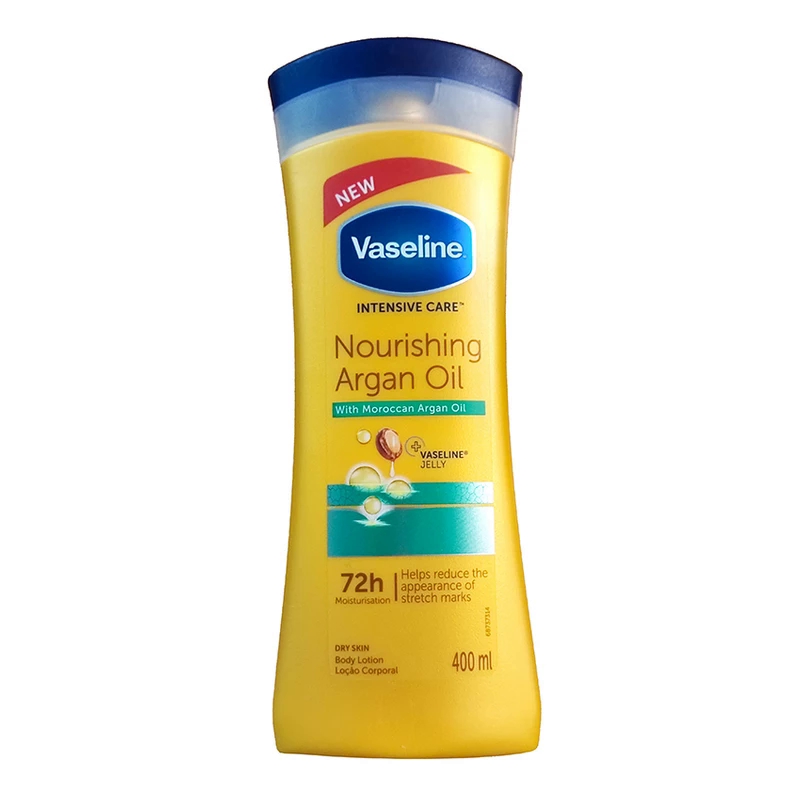 لوسیون بدن وازلین مدل روغن آرگان پوست خشک 400 میل