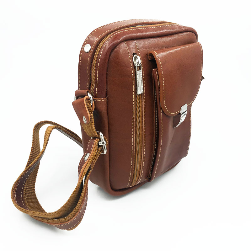 کیف رودوشی مردانه چرم طبیعی