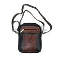 کیف دوشی چرم طبیعی ترکیبی ساده و کروکودیل