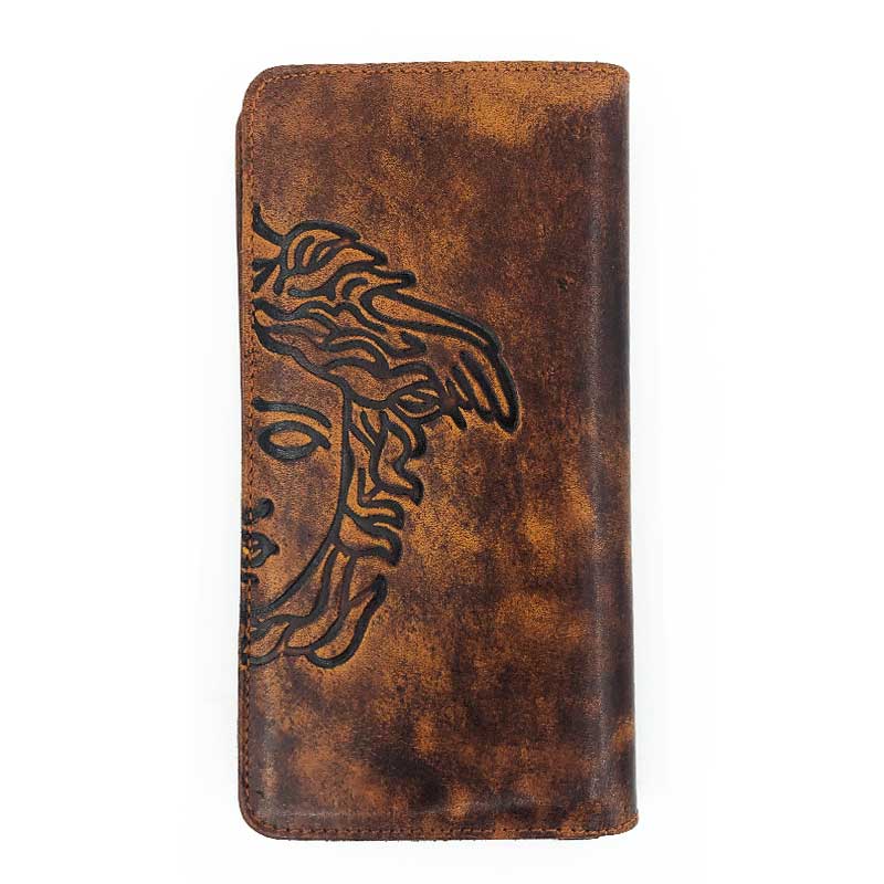 کیف کتی چرم طبیعی دست رنگ مدل ورساچه