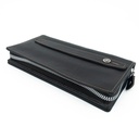 کیف کتی و دستی چرم طبیعی دو زیپ دار مدل w-10