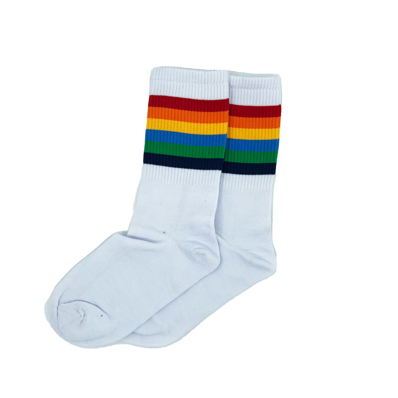 جوراب ساق دار کش اسپرت اعلاء مدل 556 - رنگین کمان