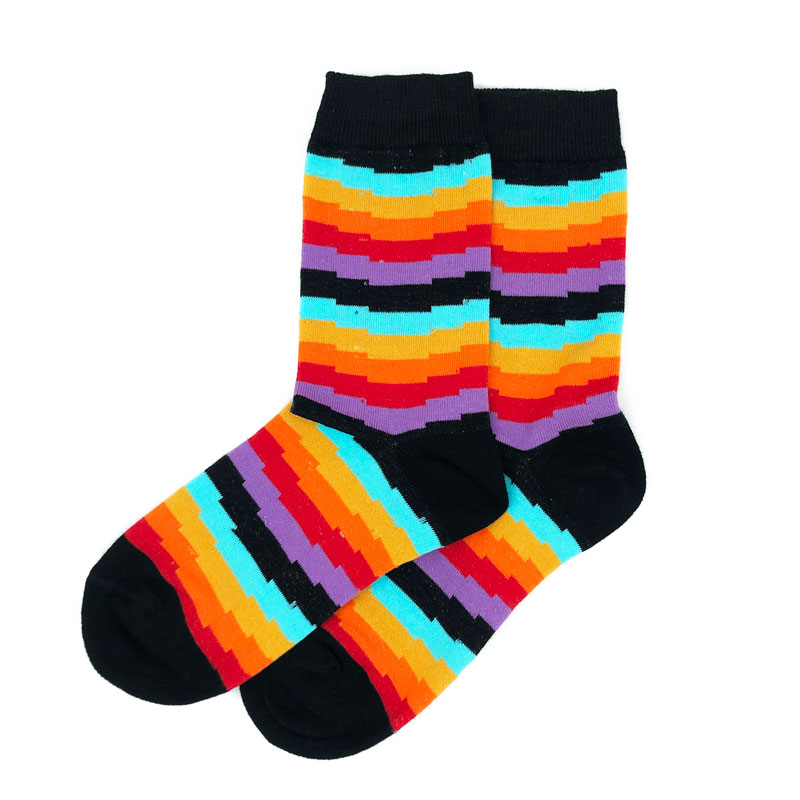 جوراب ساق دار فانتزی مدل 614 - رنگین کمان