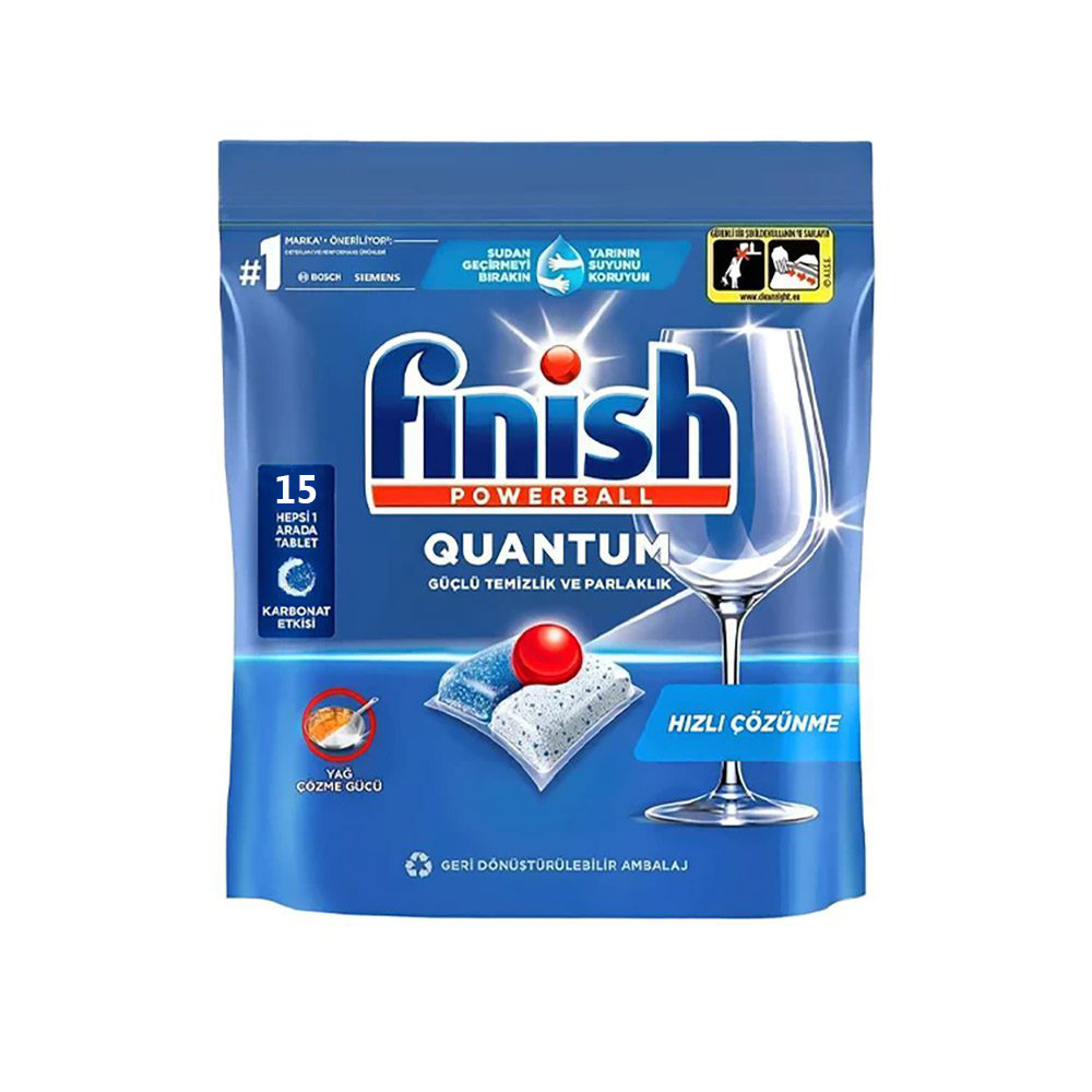 قرص ماشین ظرفشویی فینیش مدل Quantum Hepsi 1 Arada بسته 15 عددی