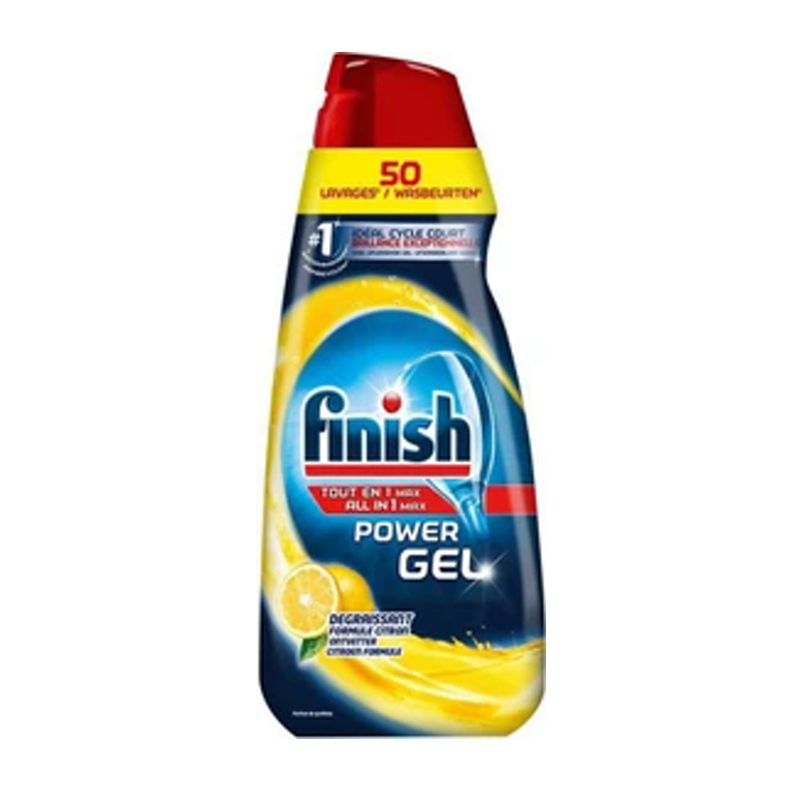 ژل فینیش ۱ لیتری 50 بار مصرف اروپایی Power gel finish limon 