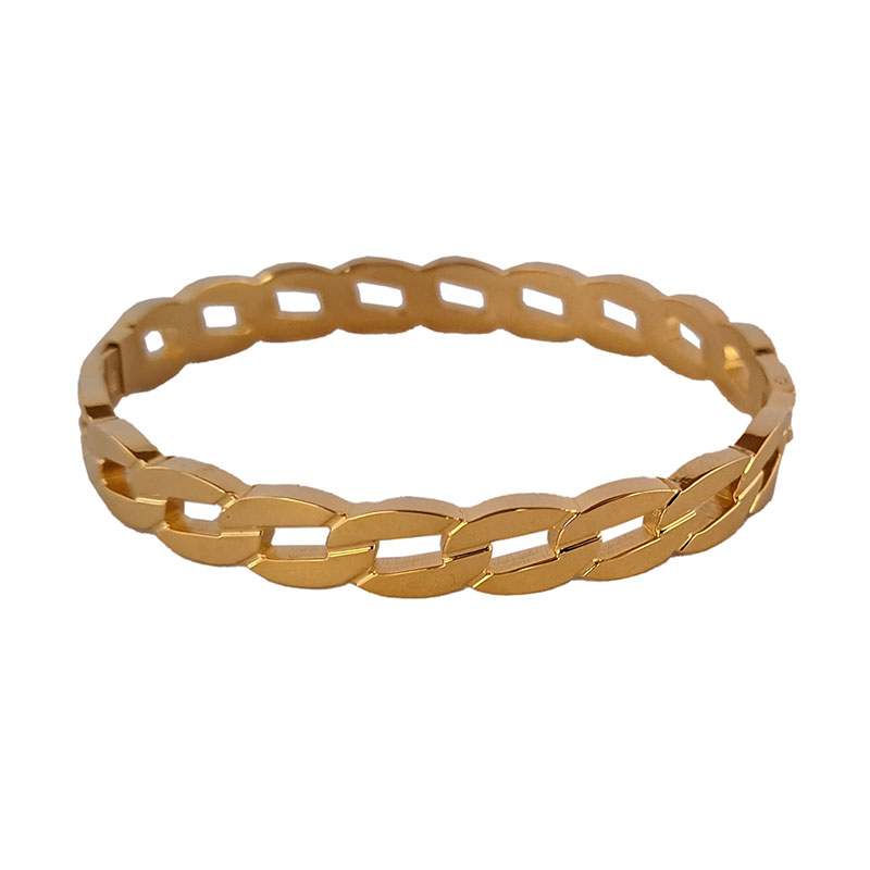 دستبند النگویی استیل مدل کارتیر سایز 1 کد w-br-83