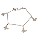 دستبند زنانه استیل آویزدار مدل پروانه کد w-br-90