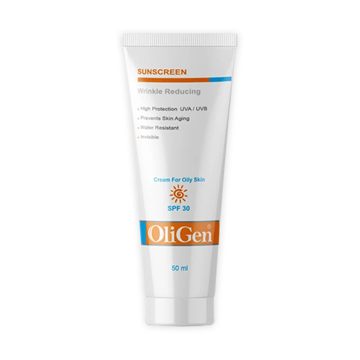 کرم ضد آفتاب و ضد چروک SPF30 الی ژن مناسب پوست چرب و جوش دار حجم 50 میل
