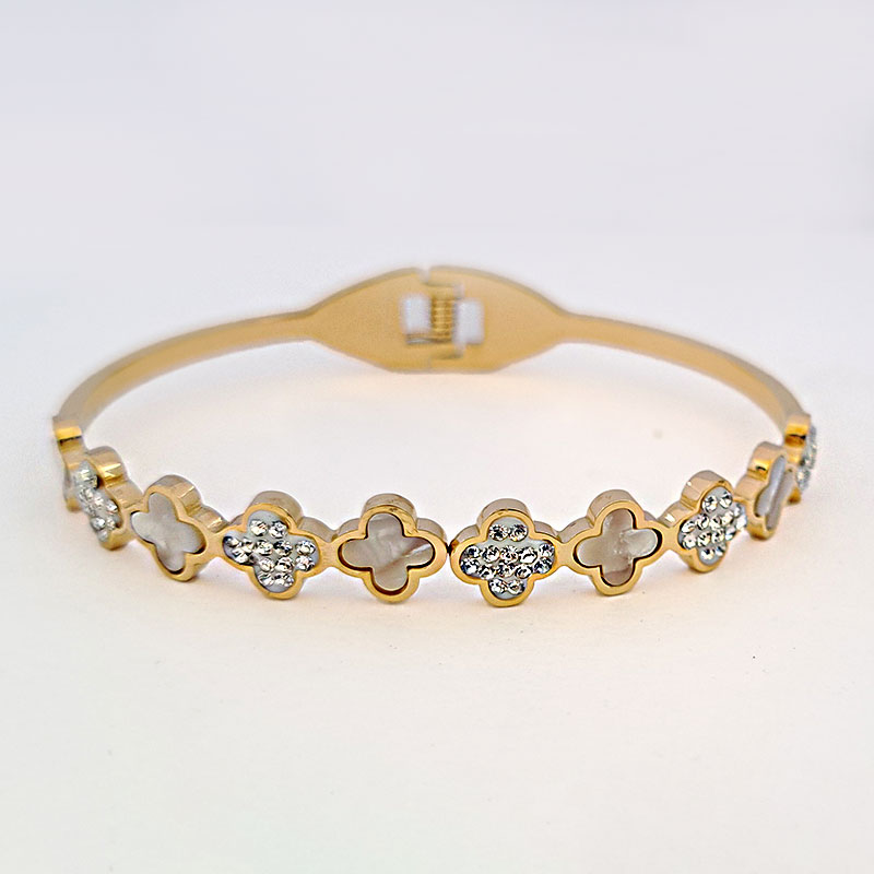 دستبند النگویی زنانه استیل کد w-br-103