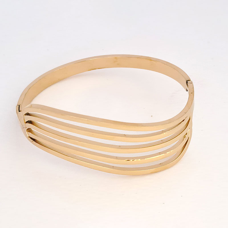 دستبند النگویی زنانه استیل کد w-br-107