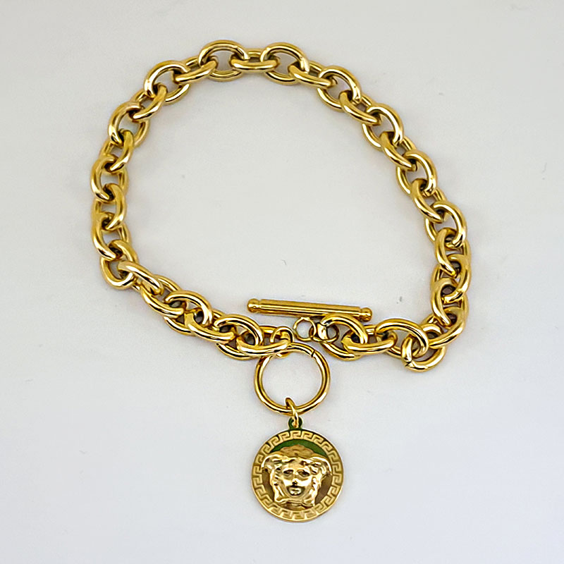 دستبند استیل زنانه مدل ورساچ کد w-br-221