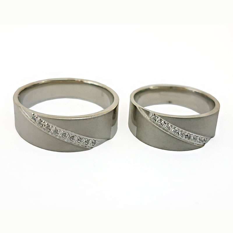 حلقه ست زنانه و مردانه استیل کد r-gm-65