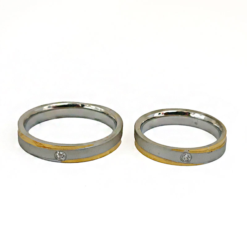 حلقه ست زنانه و مردانه استیل کد r-gm-70
