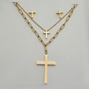 نیم ست زنانه دو ردیفه مدل صلیب کد w-se-215