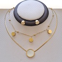 نیم ست دو ردیفه استیل طرح دایره کد w-se-233