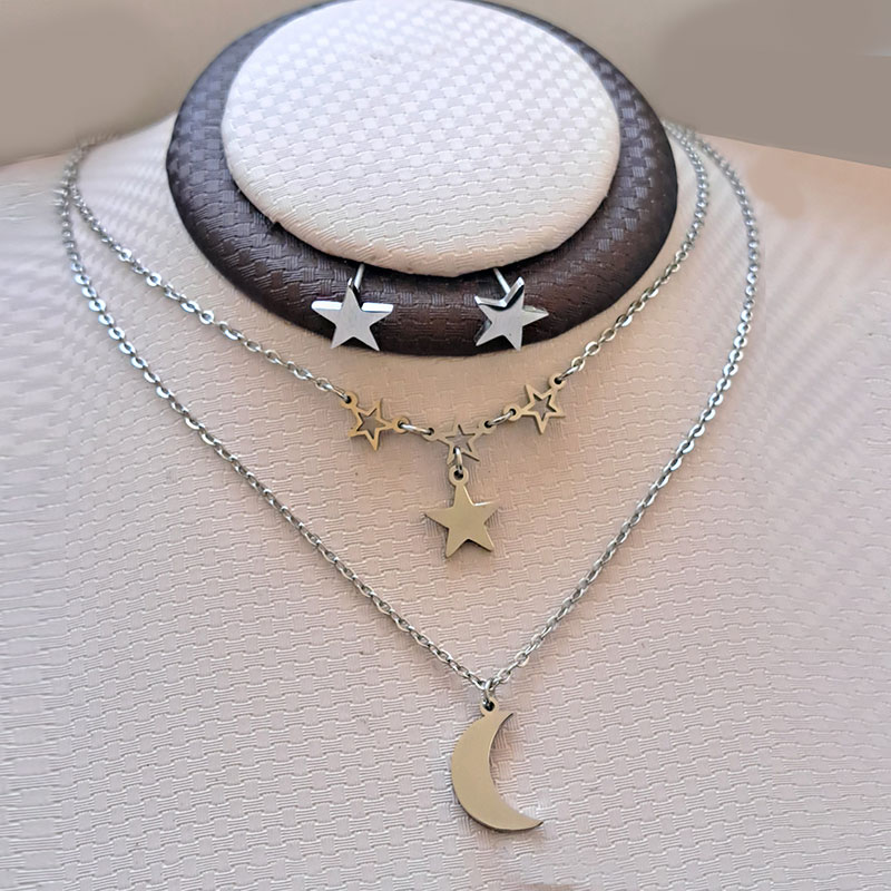 نیم ست دو ردیفه طرح ستاره کد w-se-234