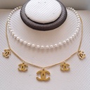 نیم ست استیل دو ردیفه مدل شانل کد w-se-289