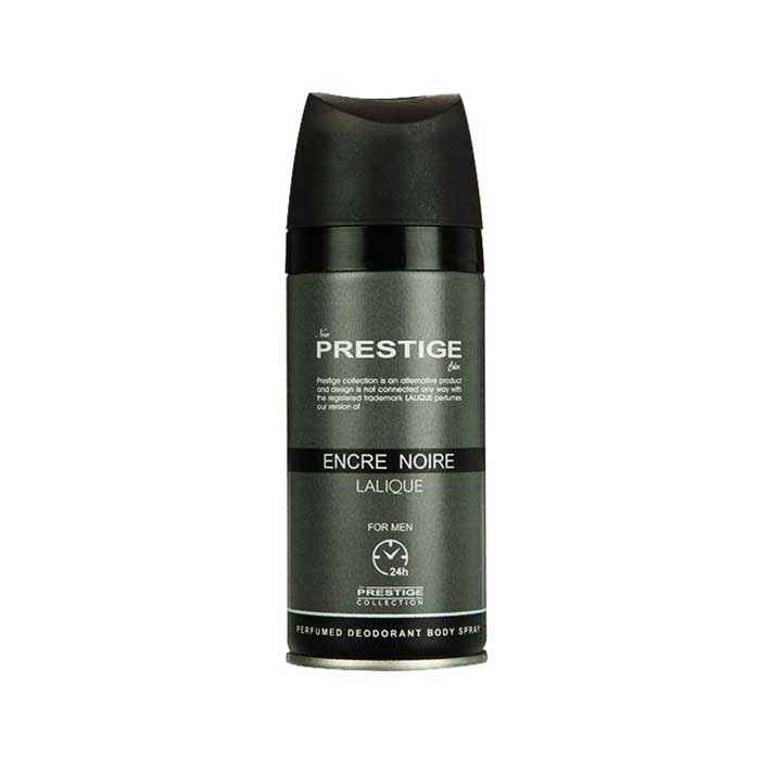 اسپری خوشبو کننده بدن مردانه پرستیژ مدل Encre Noire Lalique حجم 150 میل