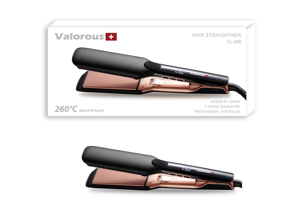 اتو موی حرفه ای والوروس valorous سری Swiss مدل VL-309