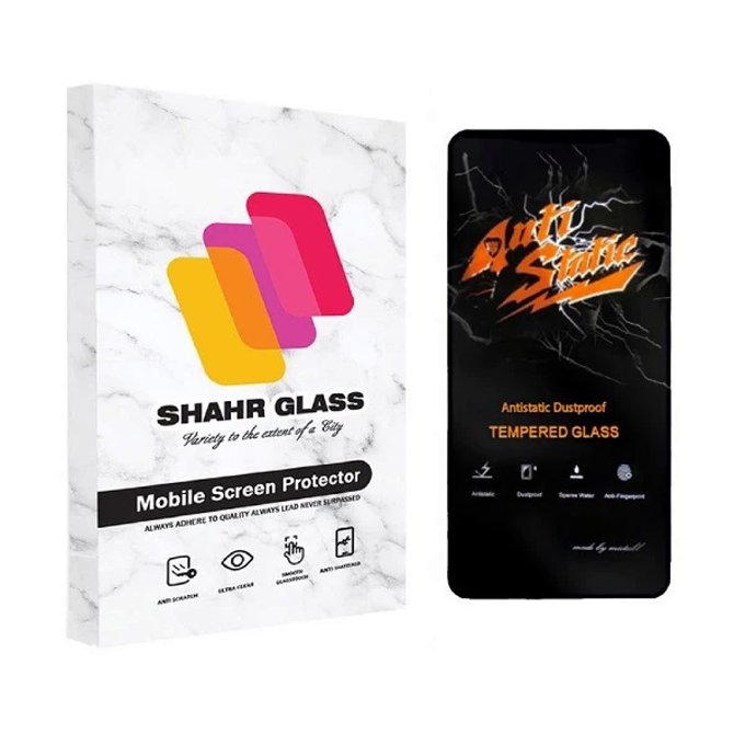 محافظ صفحه نمایش شهر گلس مدل Anti-Static مناسب برای گوشی موبایل اپل IPHONE 13