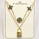 گردبند دو رج مدل لویی ویتون