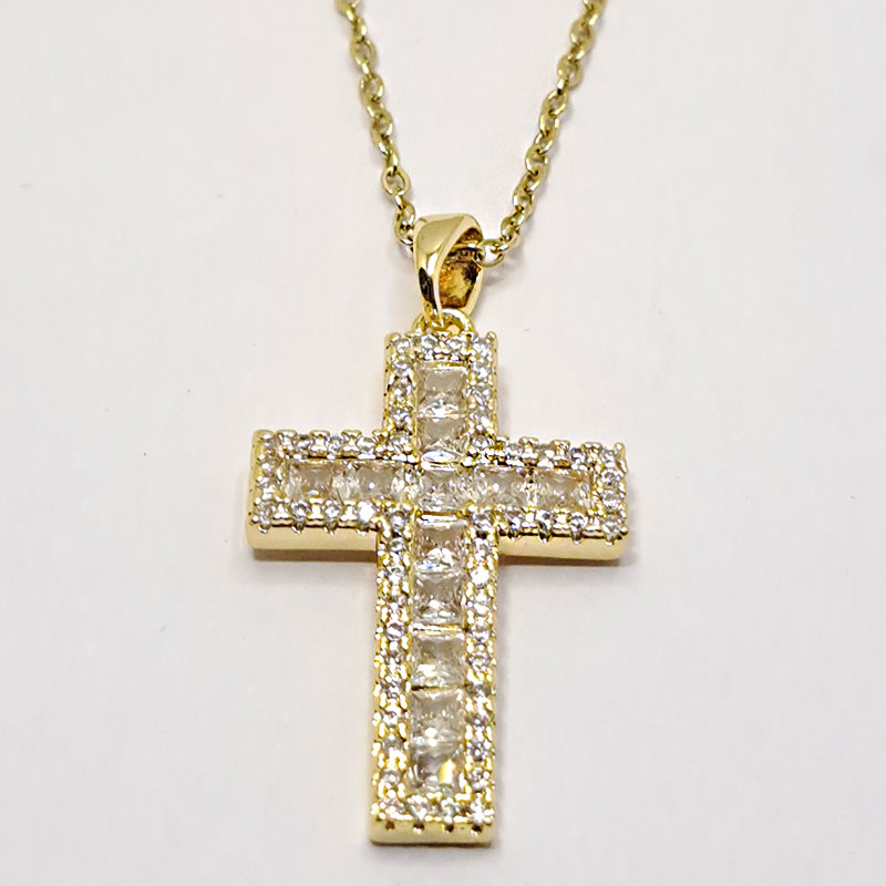 گردبند صلیب نگین دار