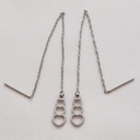 گوشواره بخیه ای مدل قلب کد w-er-066