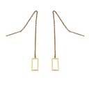 گوشواره بخیه ای مدل مستطیل کد w-er-050