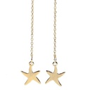 گوشواره بخیه ای مدل ستاره کد w-er-041