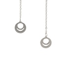 گوشواره بخیه ای مدل دایره کد w-er-031