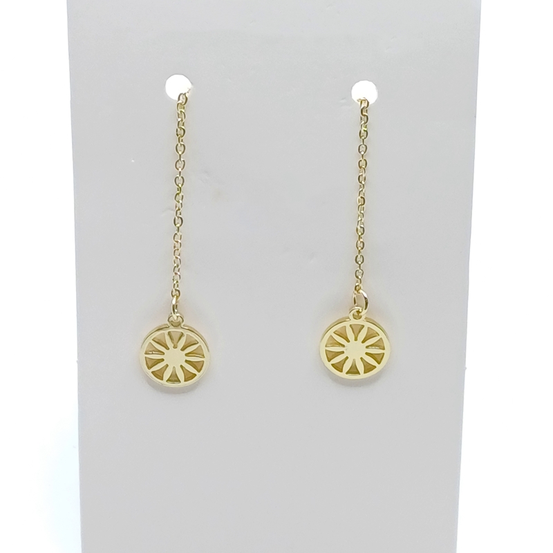 گوشواره بخیه ای مدل دایره کد w-er-026