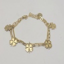 دستبند مدل گل چهار برگ