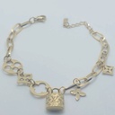 دستبند اویز دار مدل لویی ویتون