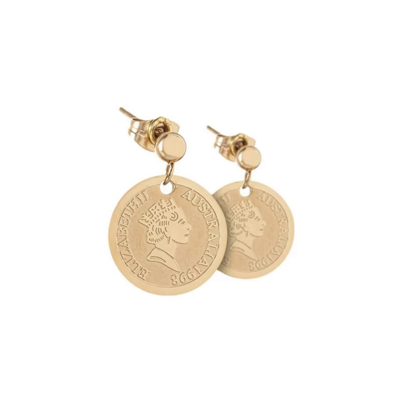 گوشواره اویزدار مدل سکه ای کد w-er-084