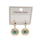 گوشواره اویزدار فیروزه ای کد w-er-084